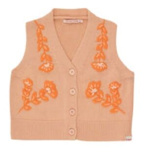 Tiny Cottons Embroidered Vest 4Y
